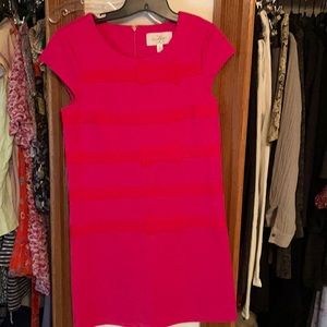 Julie Brown shift dress with cap sleeves, size Small